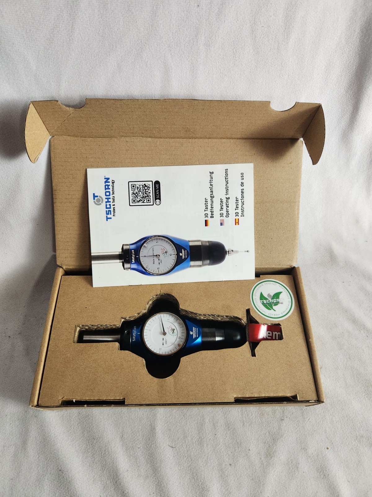 Tschorn SAVEplus Dial 3D Tester Taster Probe Read Description