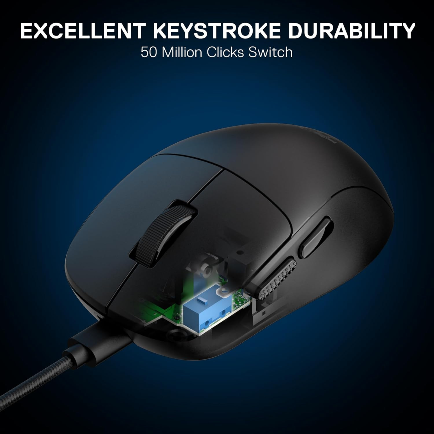 M817 Wired Gaming Mouse, 24000 DPI Optical Mice with 5 Programmable Buttons & Er