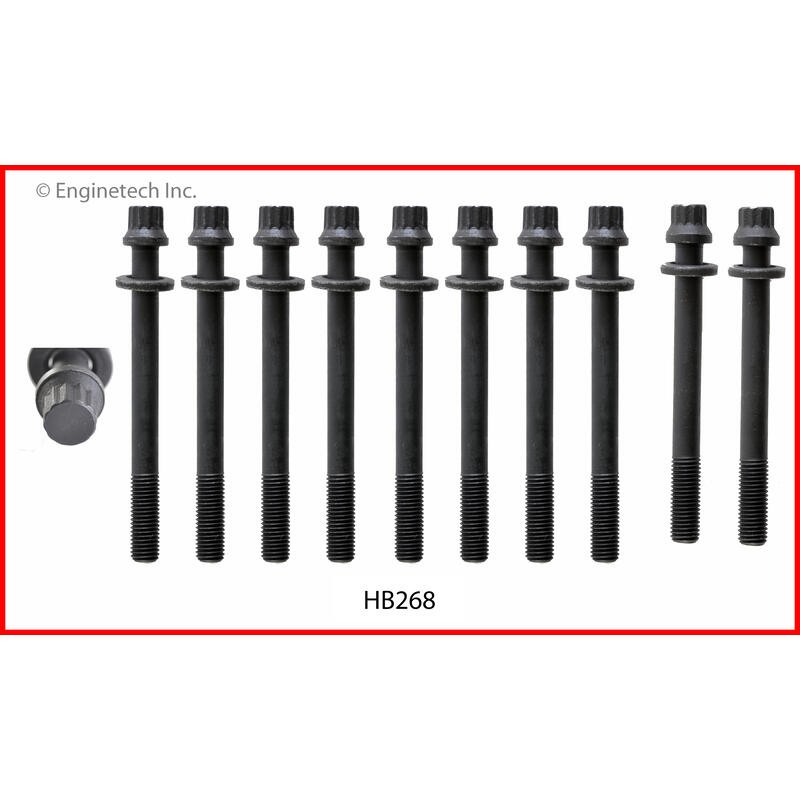 Enginetech Engine Cylinder Head Bolt Set HB268;