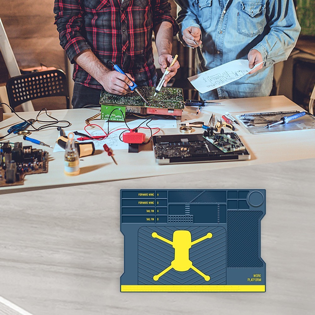 Workstation Accessory Soldering Mat Heat Resistant Holds Small Components