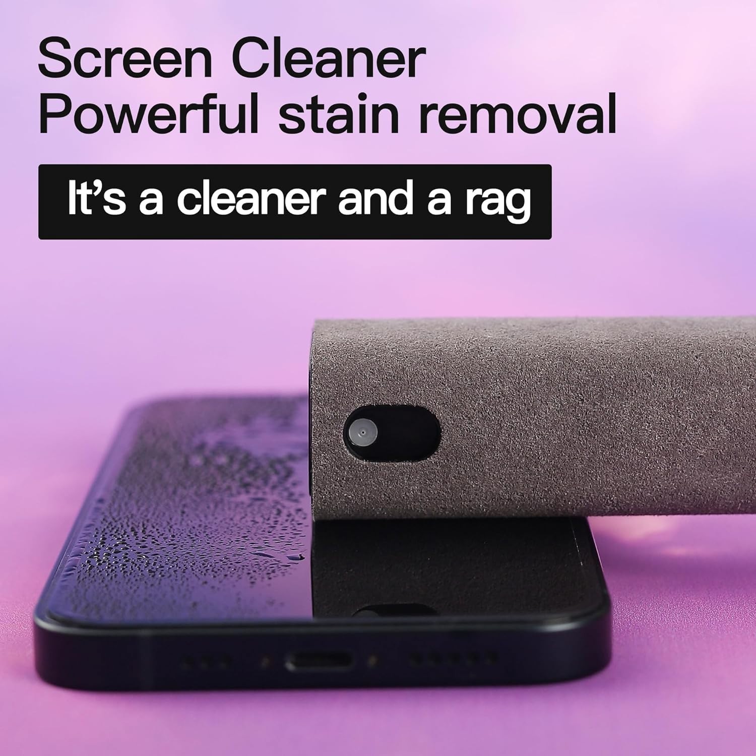 Screen Cleaner Kit 2 Pack Touchscreen Spray Microfiber Cloth Phone Tablet Laptop