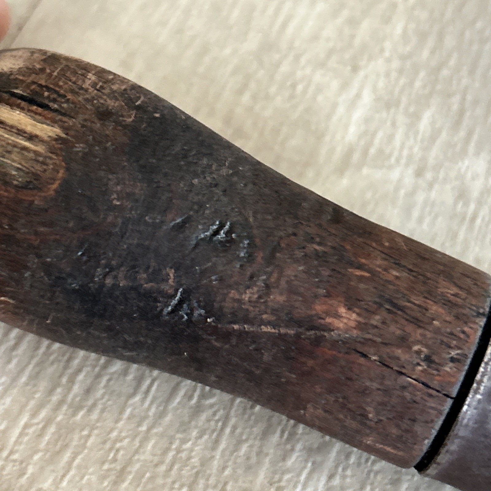 Vintage Lutz File Tool Wood Handle With A Hook