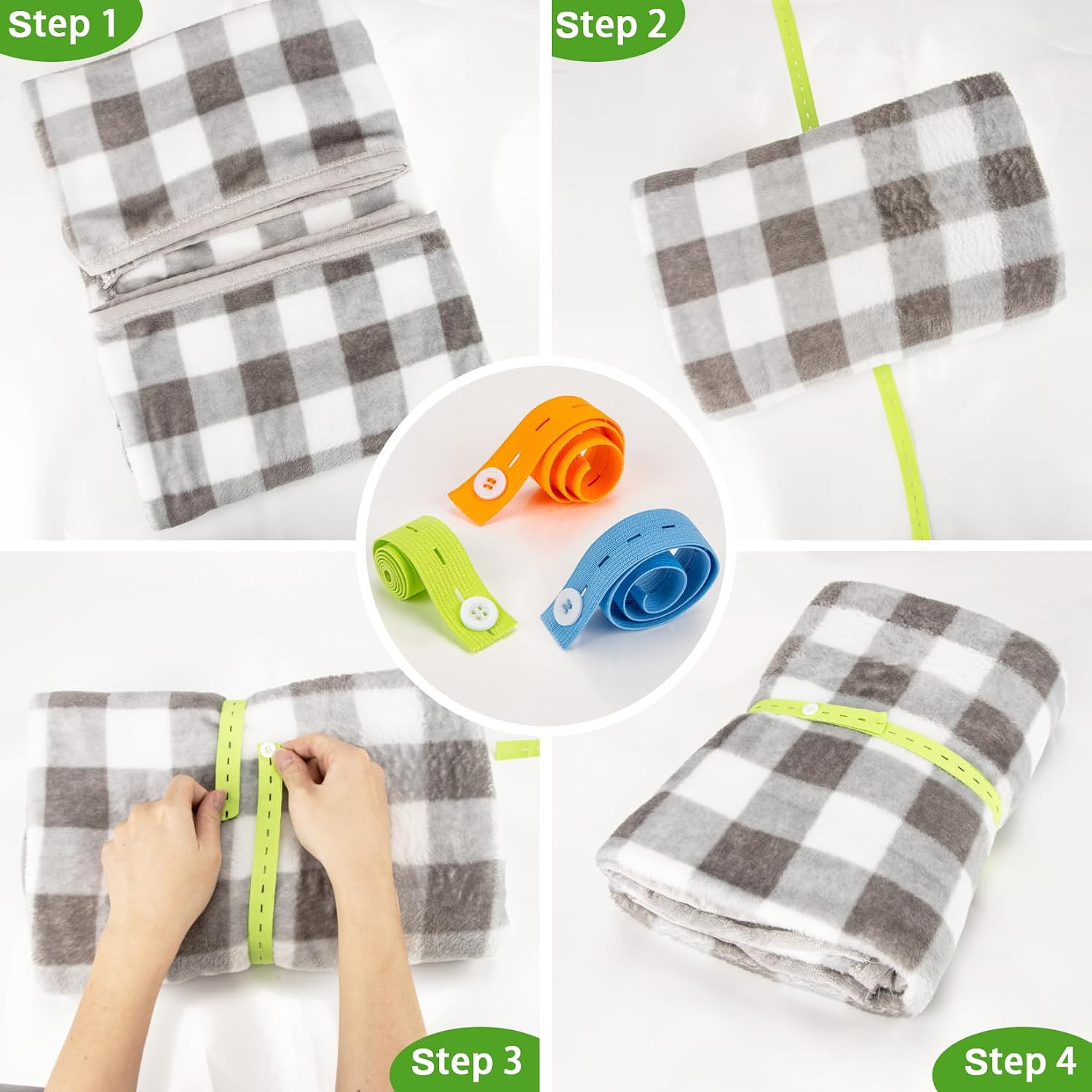 30PCS Sheet Bands for Organizing - Adjustable Bed Sheet Organizer | Elastic Hold
