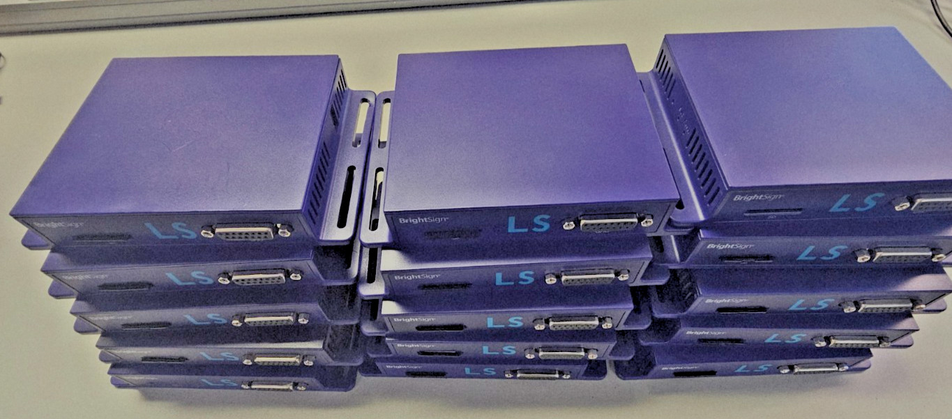 Lot of 15 BrightSign LS422 LS4 Commercial Digital Signage Media Players + 13x 16