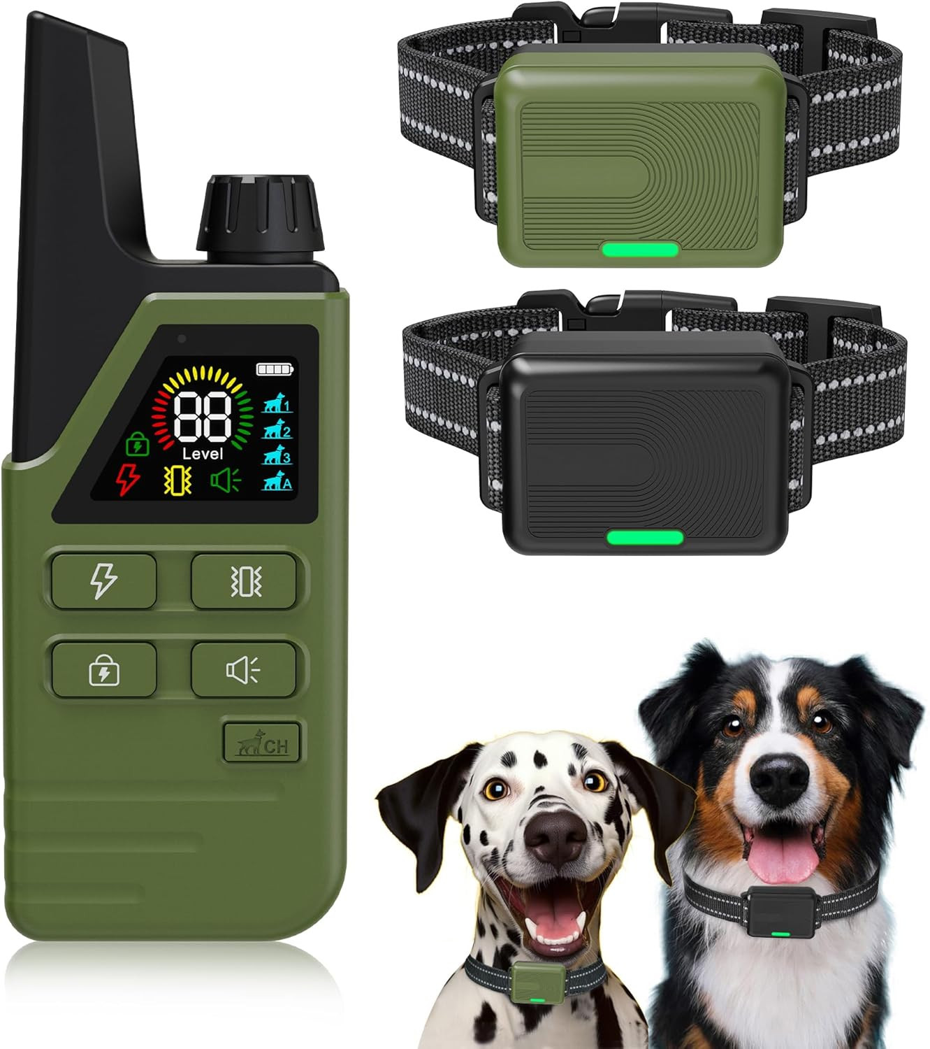 Dog Shock Collar 2 Dogs (5-120Lbs) - 4500FT Dog Training Collar with 3 Training