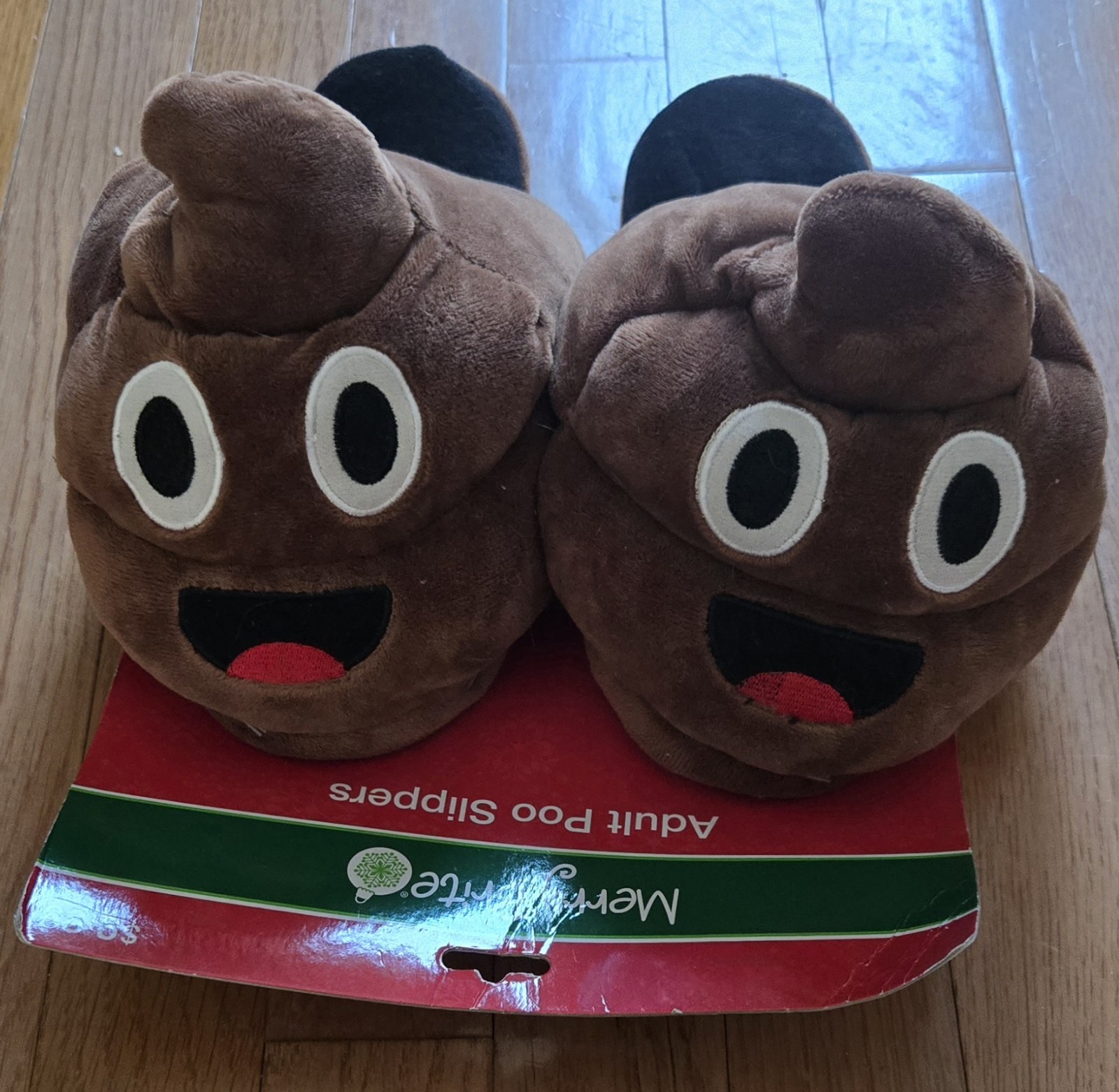 Merry Brite Adult Poo Slippers Size Medium (7-8)