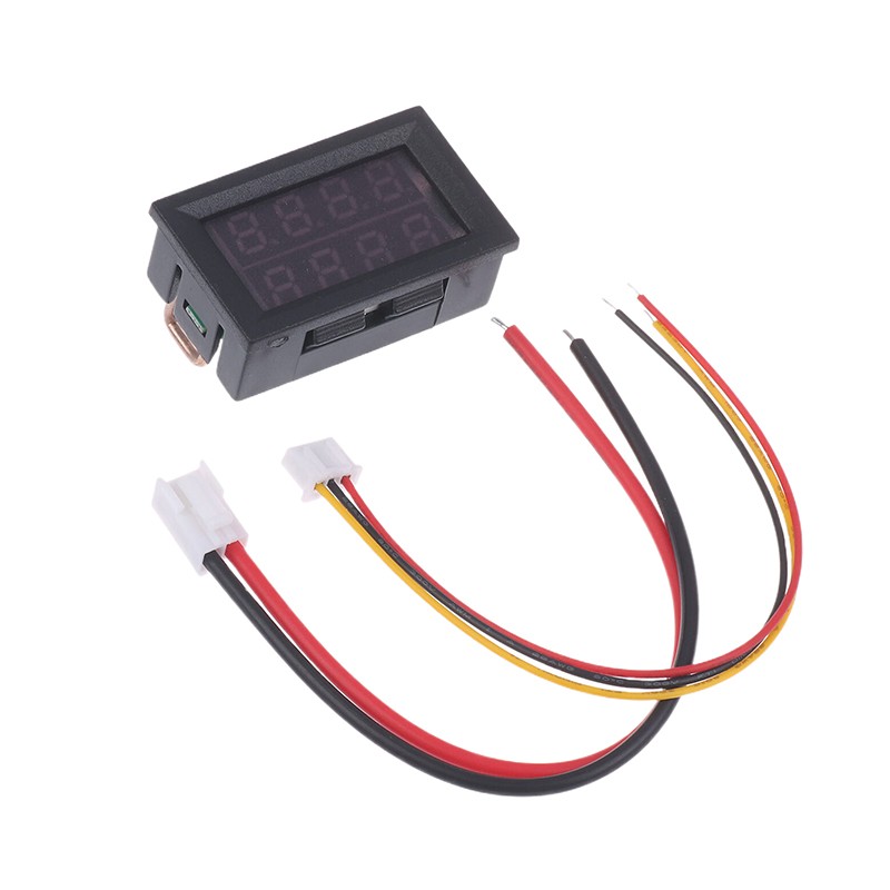 4 Digit 5 Wire Mini Digital Voltmeter Ammeter DC 100V 10A Voltmeter Ammeter