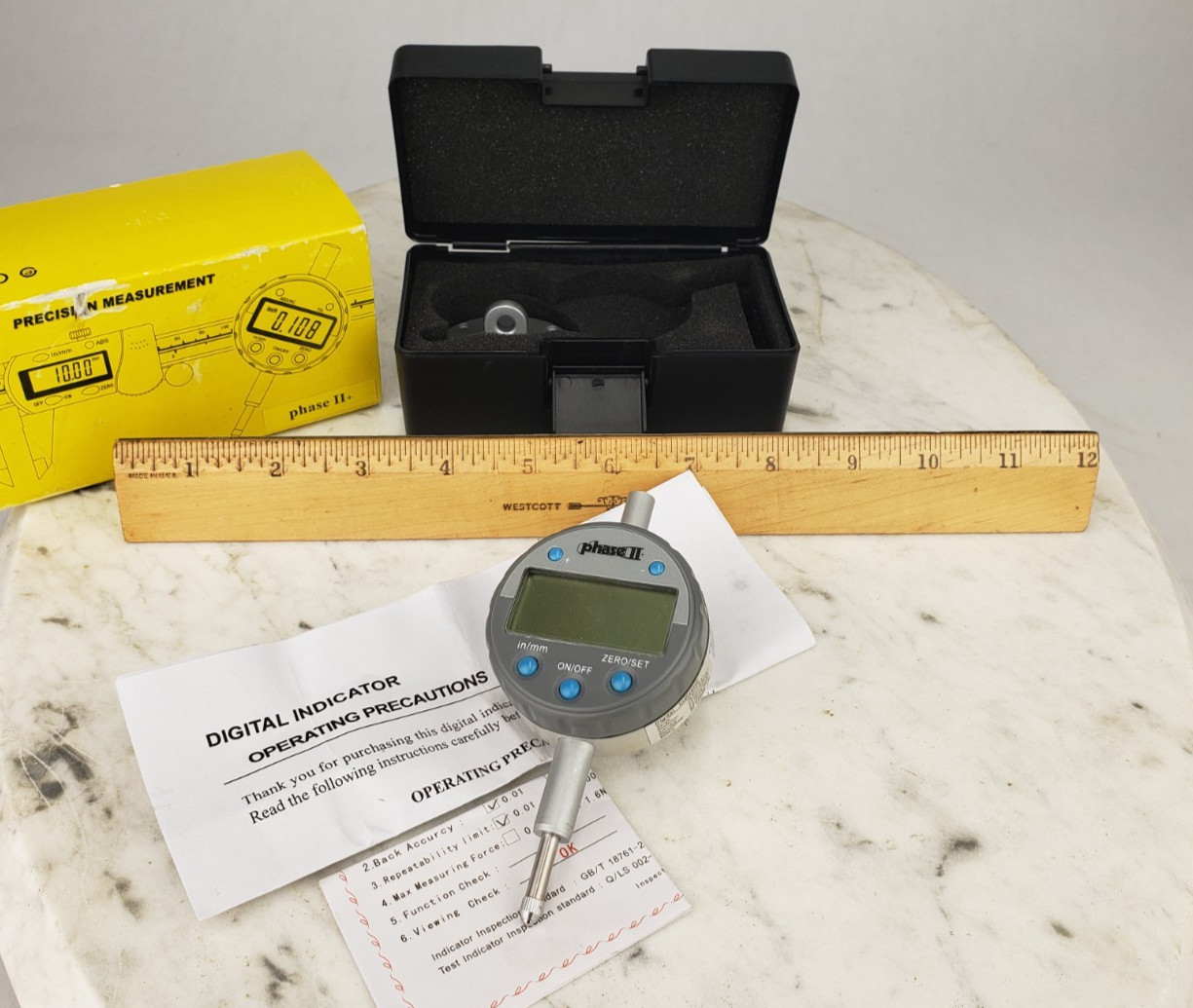 Phase II Digital Digital Indicator 611-3481 - Machinist Tooling Lathe Mill Tool