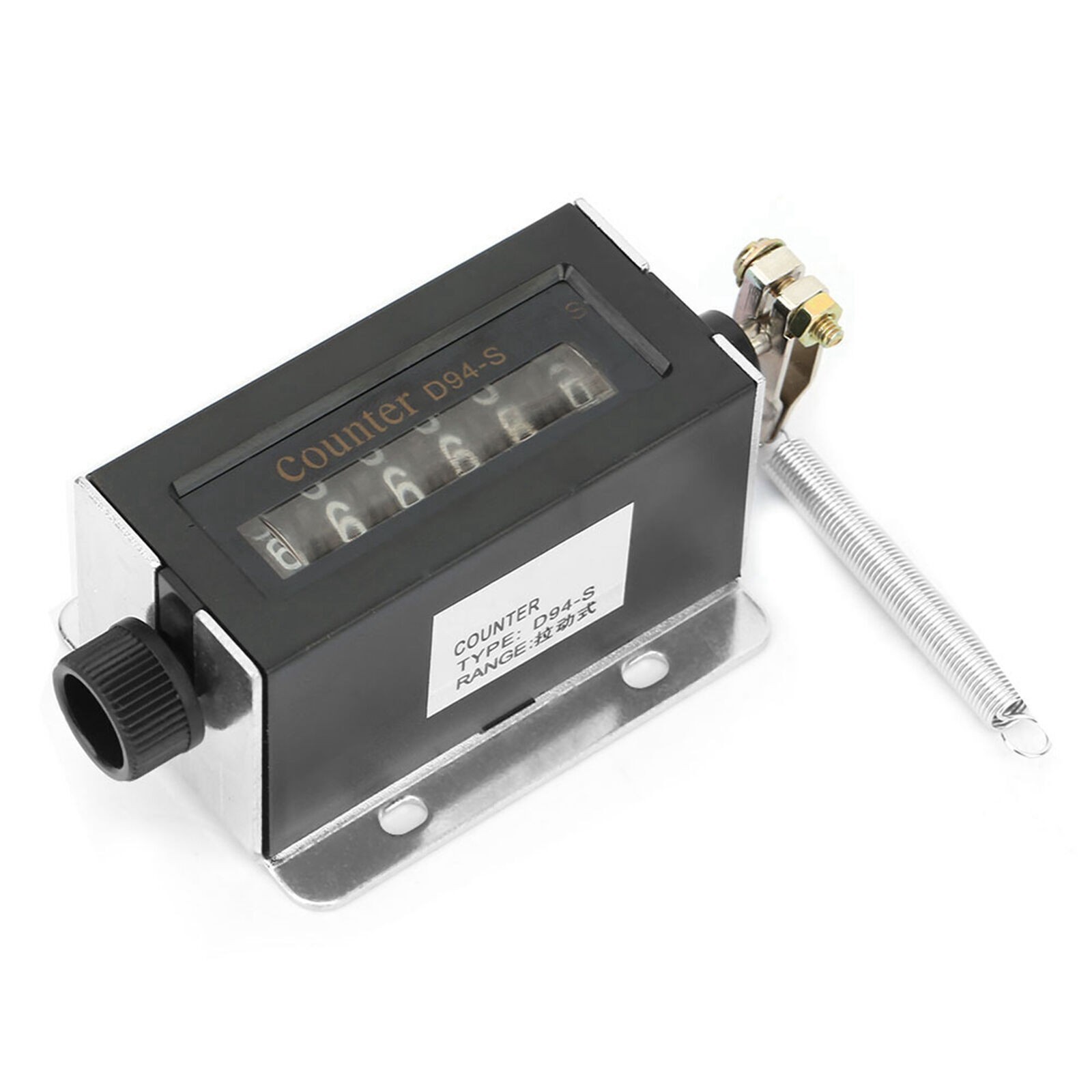 D94-S 6 Digit Resettable Mechanical Pulling Counter 0-999999