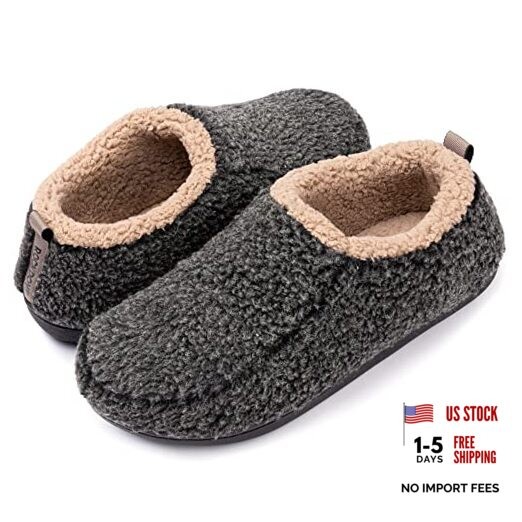 Men's Nomad Slipper with Memory Foam 11-12 Black