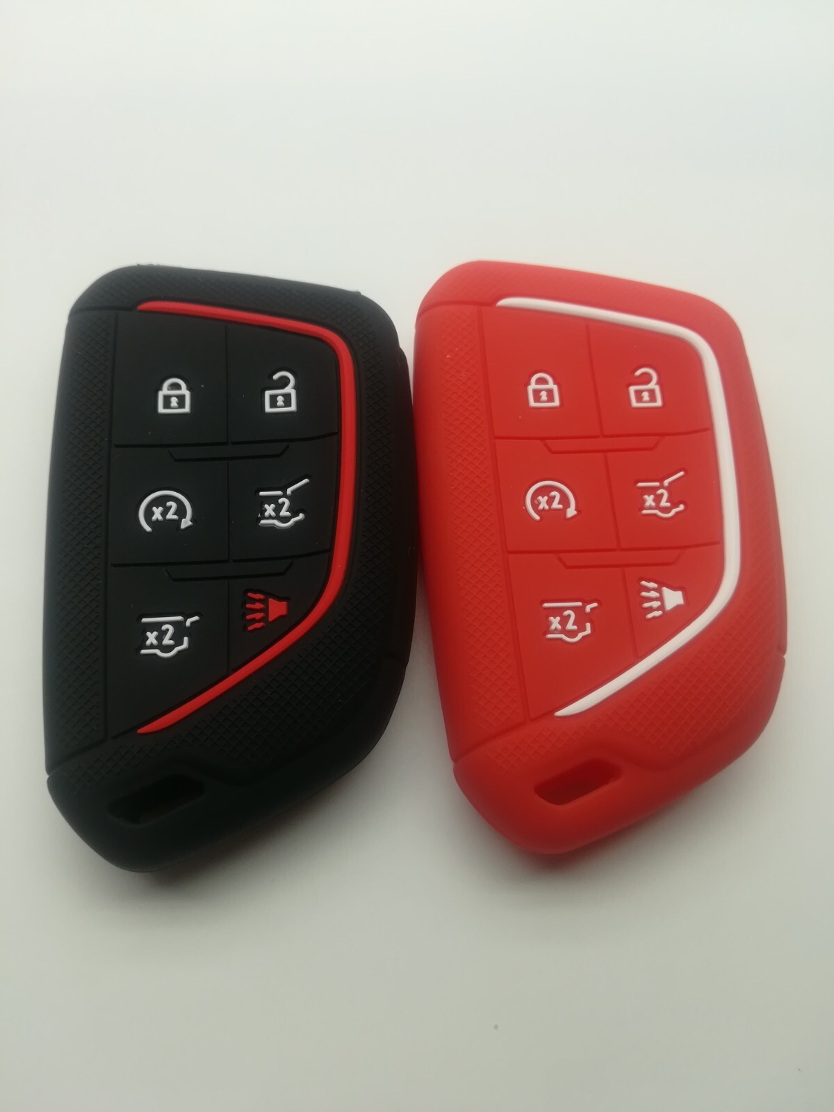 2*Silicone Key Cover for 2020 2021 2022 2023 2024 CADILLAC ESCALADE ESCALADE ESV