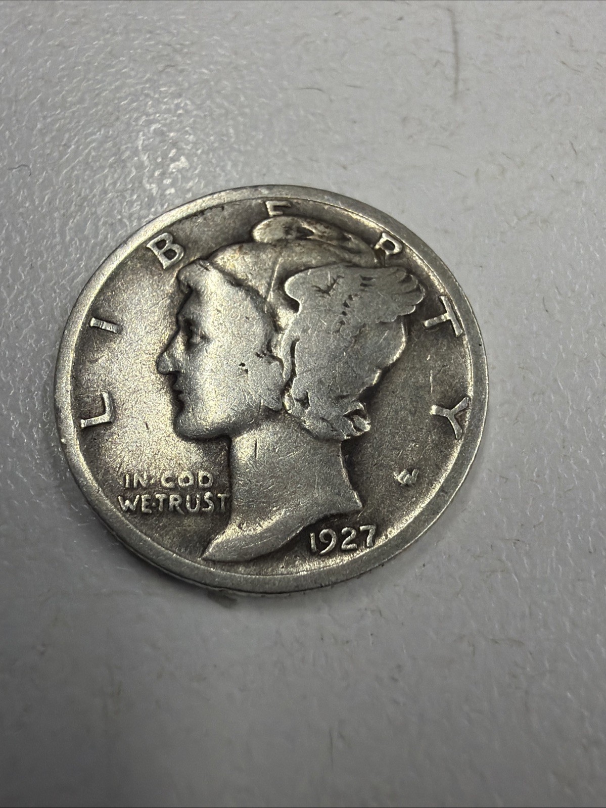 1927 MERCURY SILVER DIME ACTUAL Coin Get Today/Save/Fill Your Collection VF