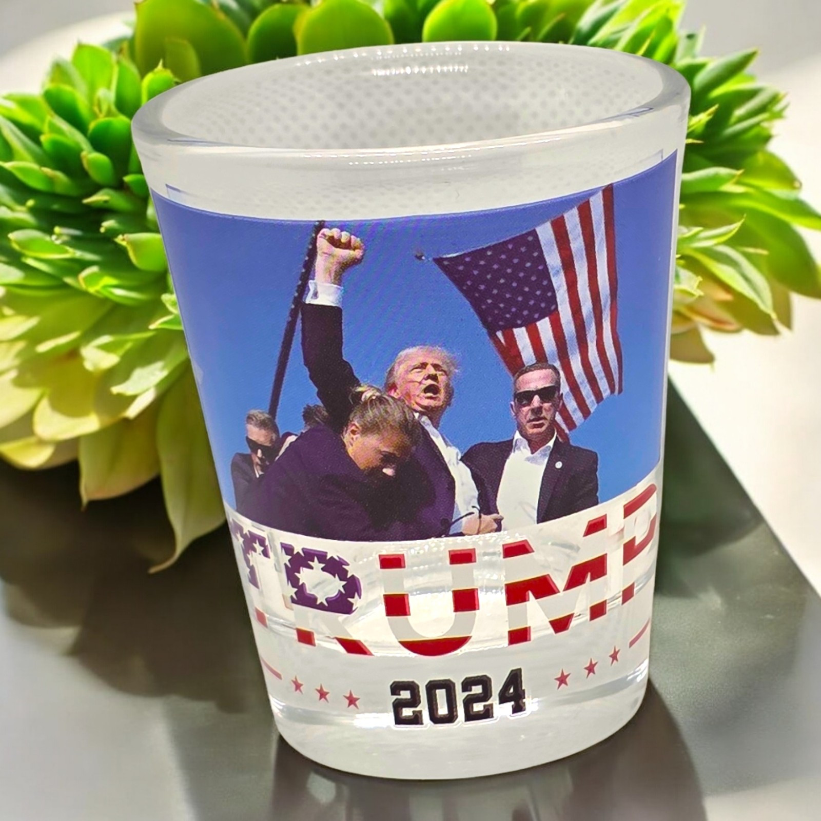 47th President Donald J. Trump | 1.75 oz Shot Glass | Make America Great Again!