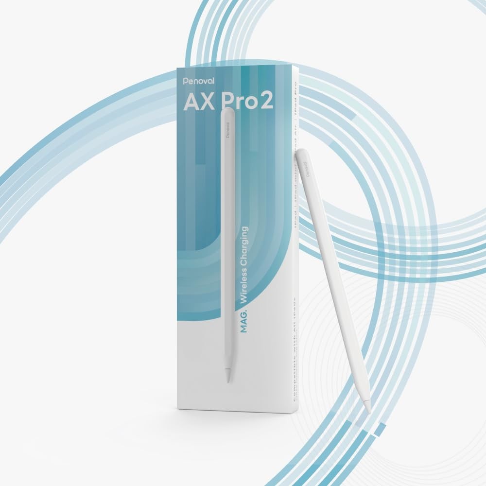 Penoval AX Pro 2 Stylus Pen for iPad Magnetic Charging Palm Rejection