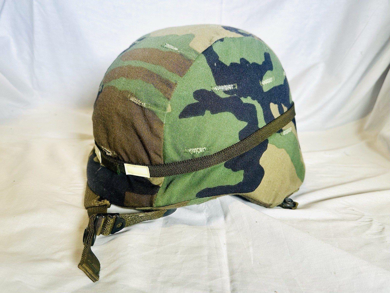 REAL US Army Military PASGT Helmet UNICOR Ballistic Kevlar Camouflage 1989? COMP