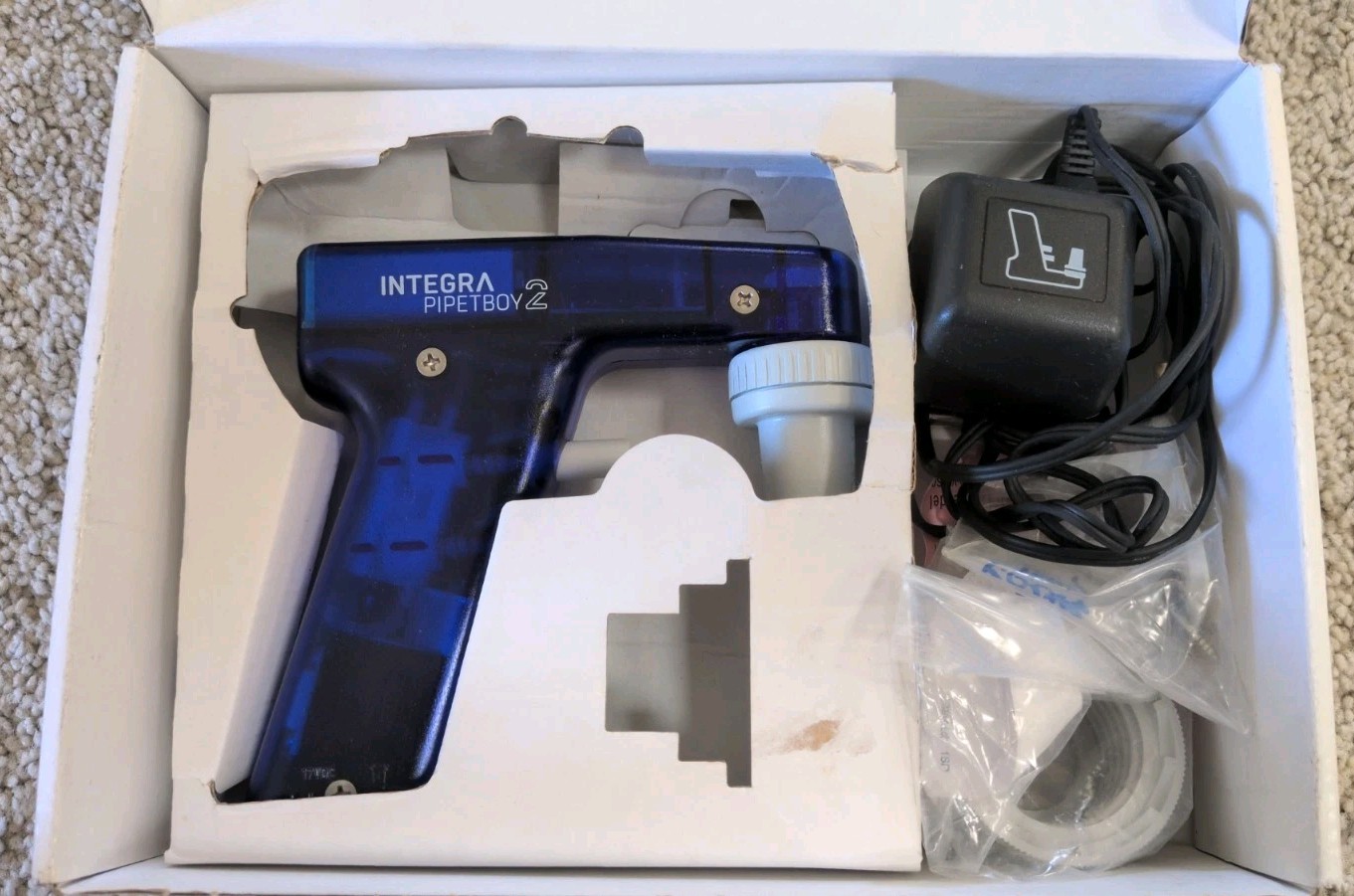INTEGRA PIPETBOY acu 2 blue 155-017 Pipette Controller – NEW Open Box FOR PARTS