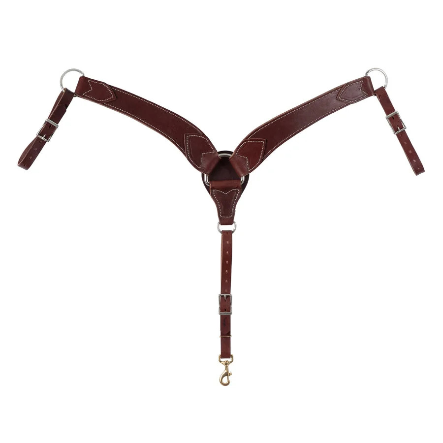 Weaver Leather Horizons Roper Breast Collar - Durable Western Leather Horse Size