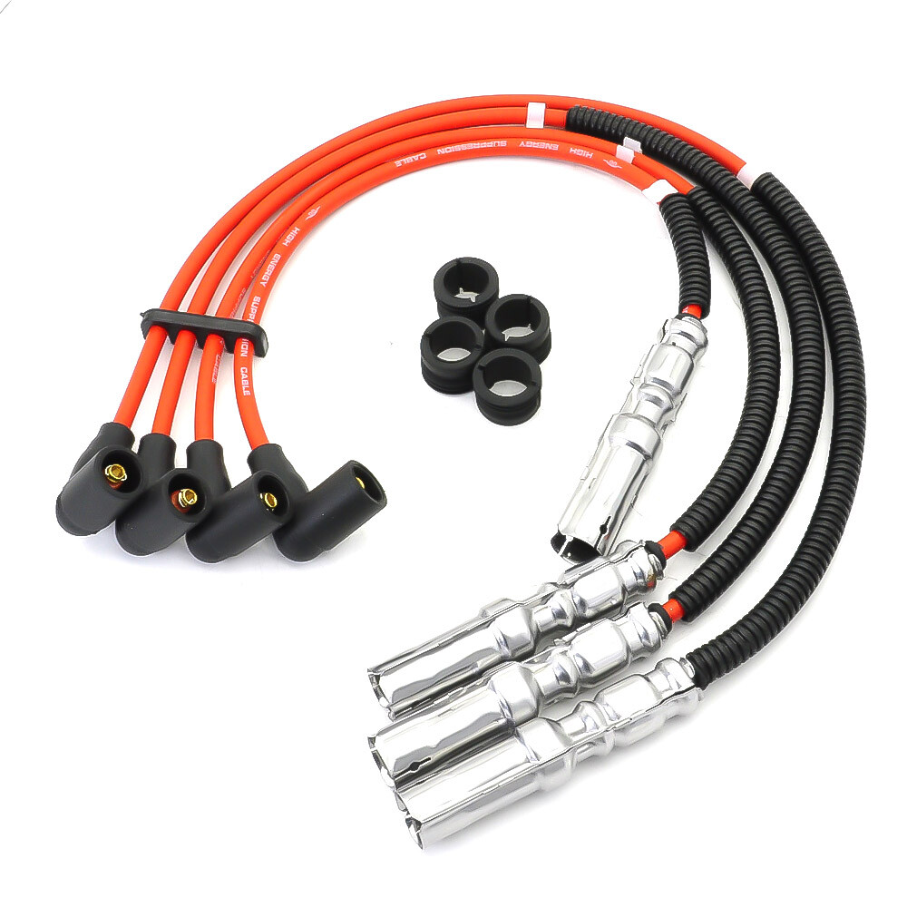 Spark Plug Igniton Wire & Spark Plug For Beetle Bora Golf, Golf GTI, Jetta 2.0L