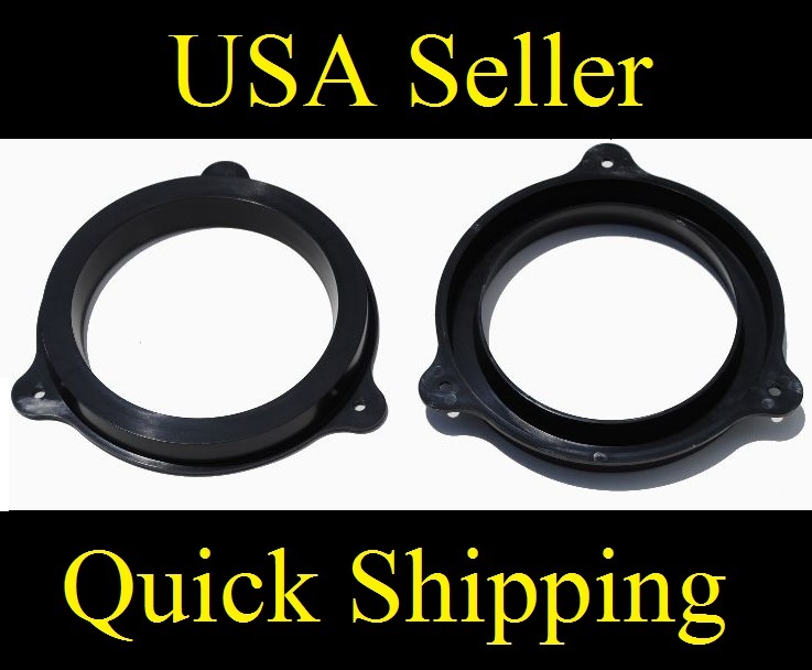 6.5" Aftermarket Speaker Adapter Plates Mount Kit Brackets Fits Nissan Infiniti