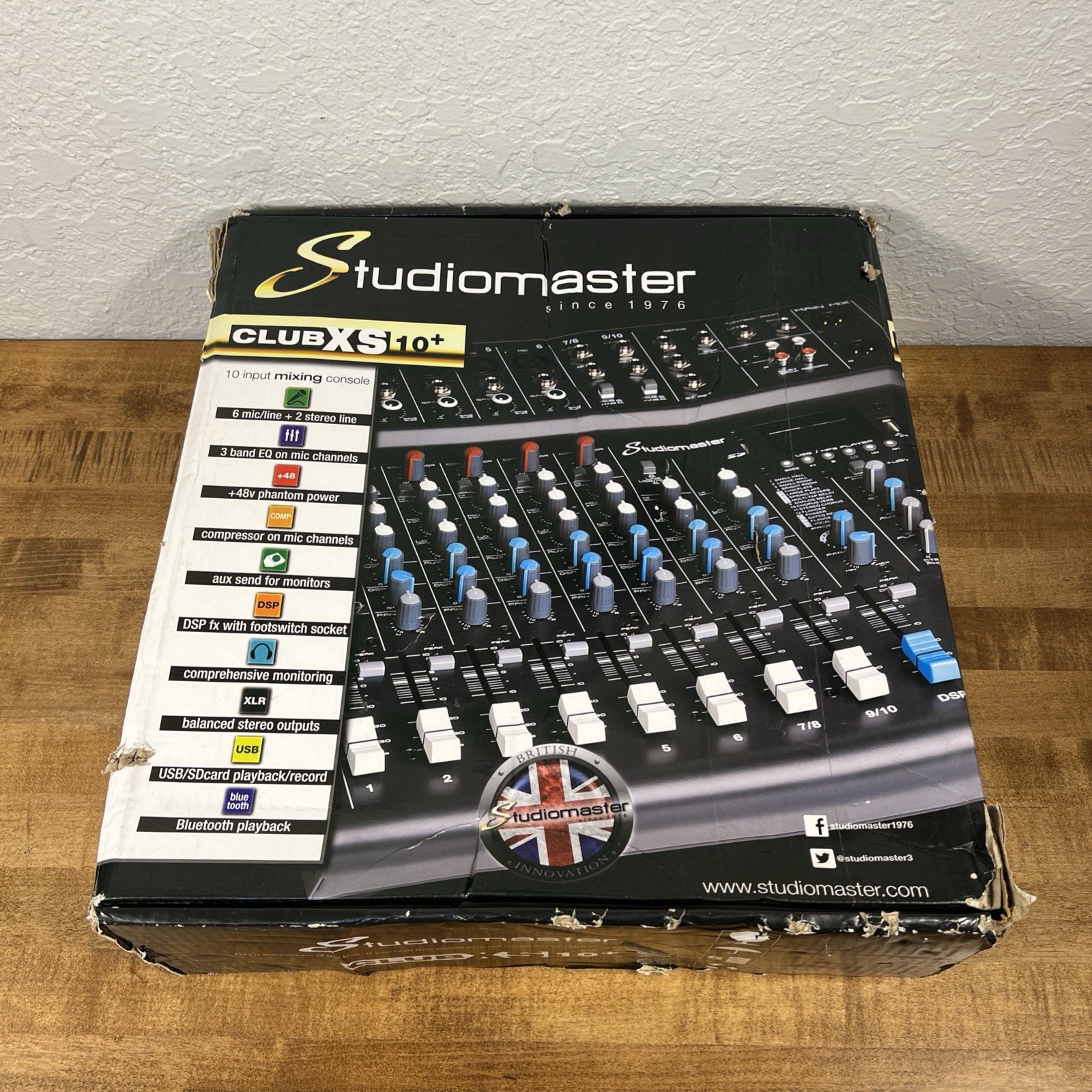 Studiomaster Club XS 10+ 10-Channel Bluetooth Mixer