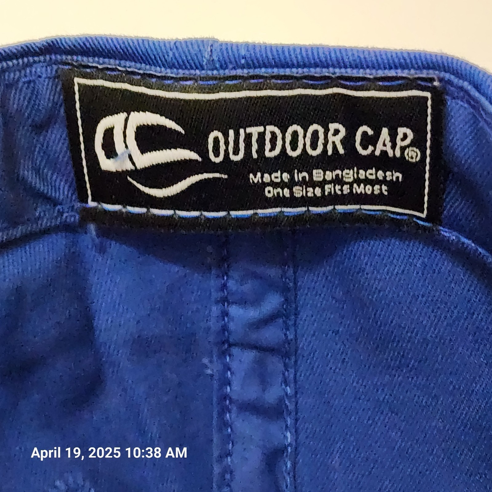 Scholastic Clay Target Program Hat Cap Orange Bill Royal Blue Hook Loop New