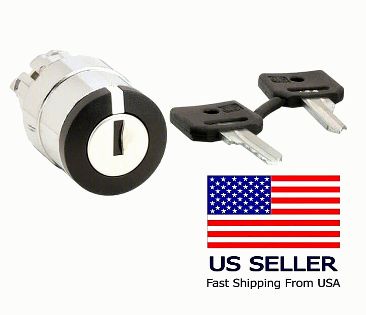 Schneider/Harmony ZB4BG4/ZB4BG2 Key Selector Switch. 2-Position 22mm Maintained
