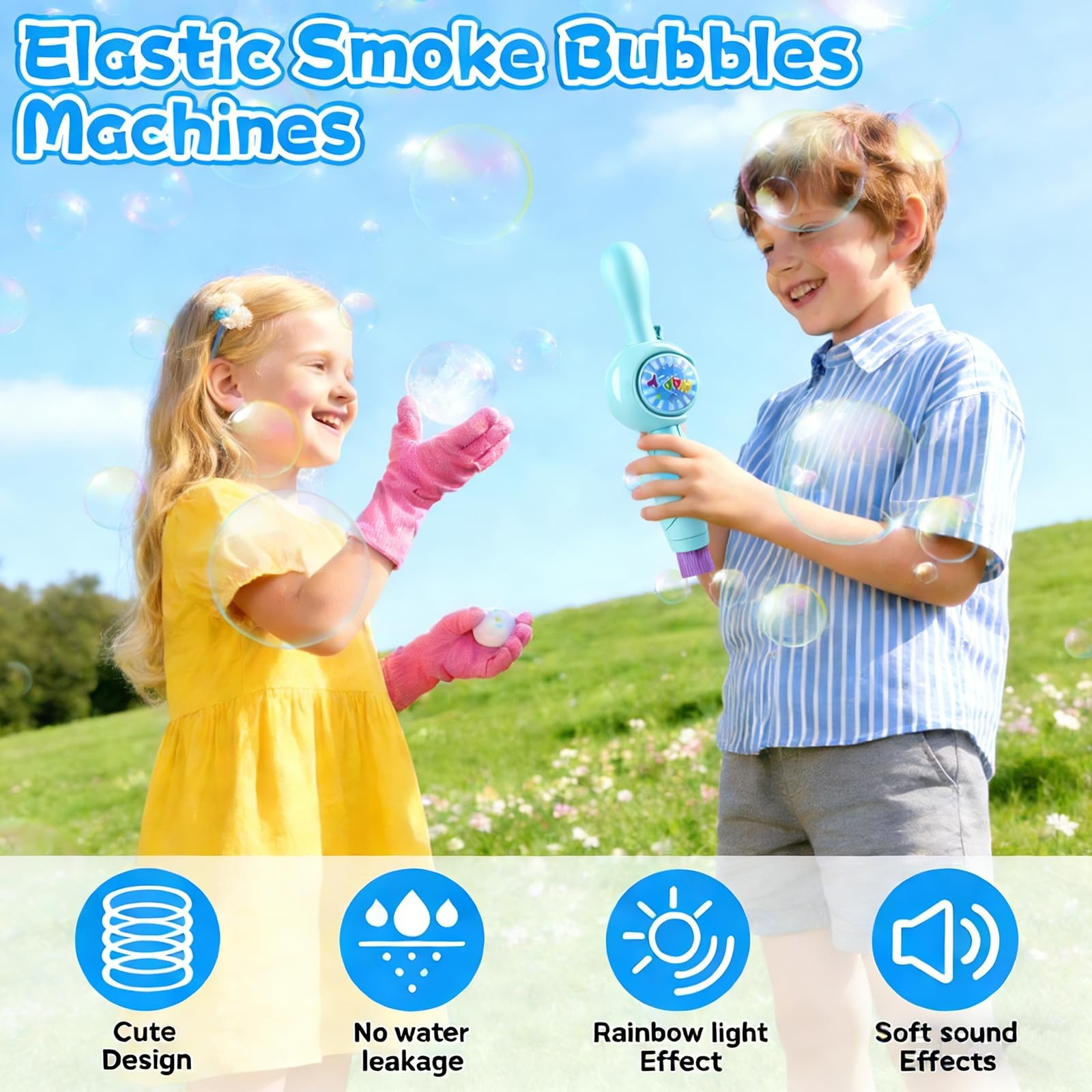 Rechargeable Automatic Fog Bubble Machine - Electric Smoke Maker for Parties & E