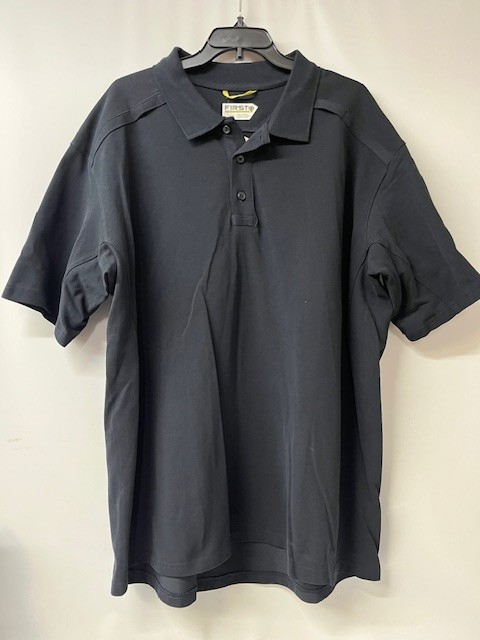 First Tactical Men's Cotton Short Sleeve Polo in Midnight Navy, Size XXL- NEW