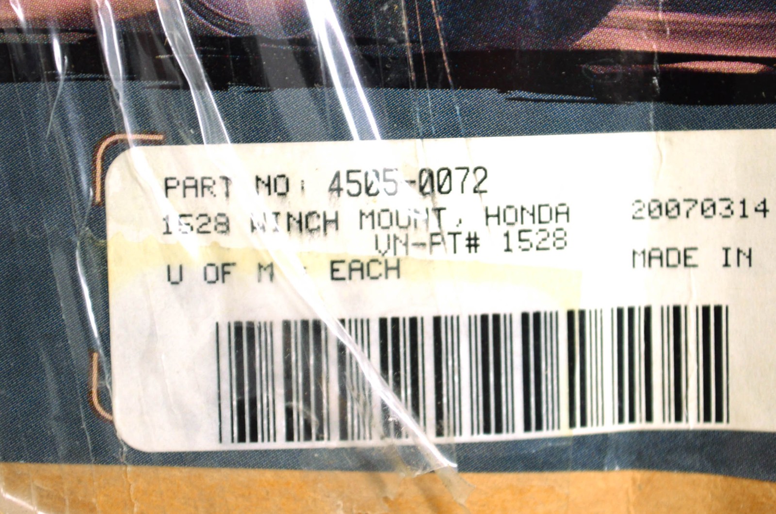 Moose Racing 4505-0072 Winch Mount Kit NOS