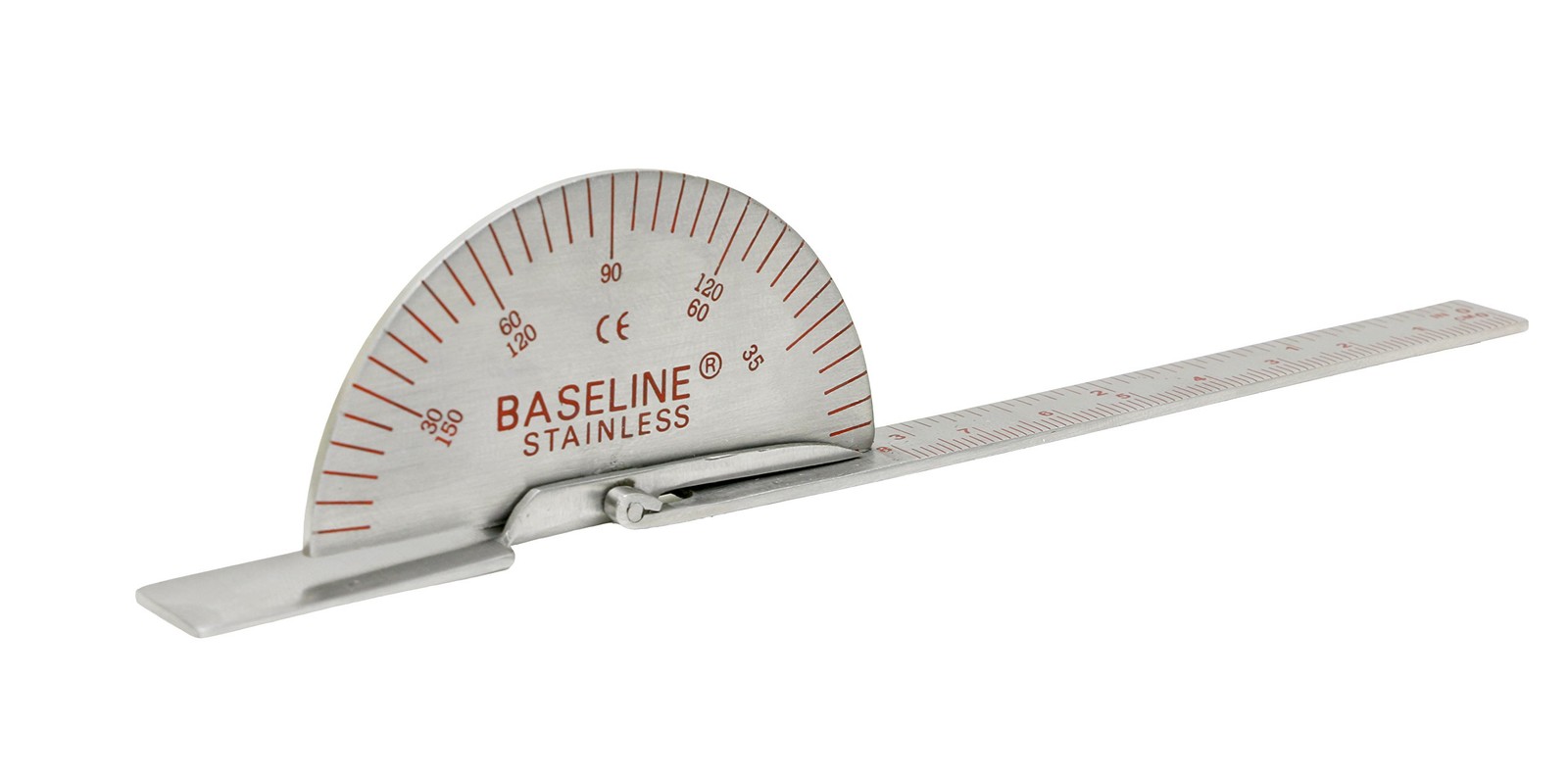 121011 Finger Goniometer Metal Deluxe 6 Inch Physical Therapy Measuring Ruler