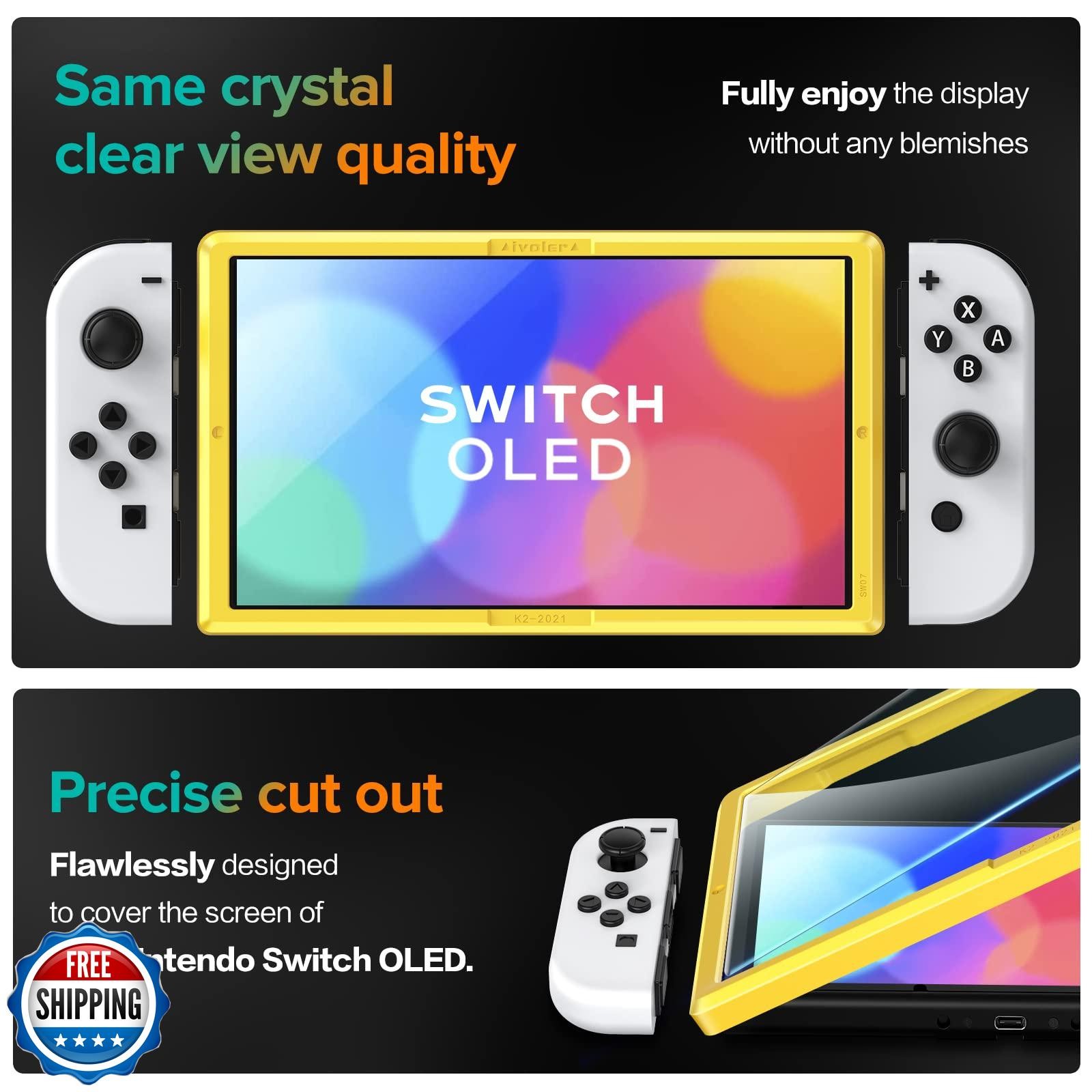 ivoler 4-Pack Tempered Glass Screen Protector Designed for Ninten