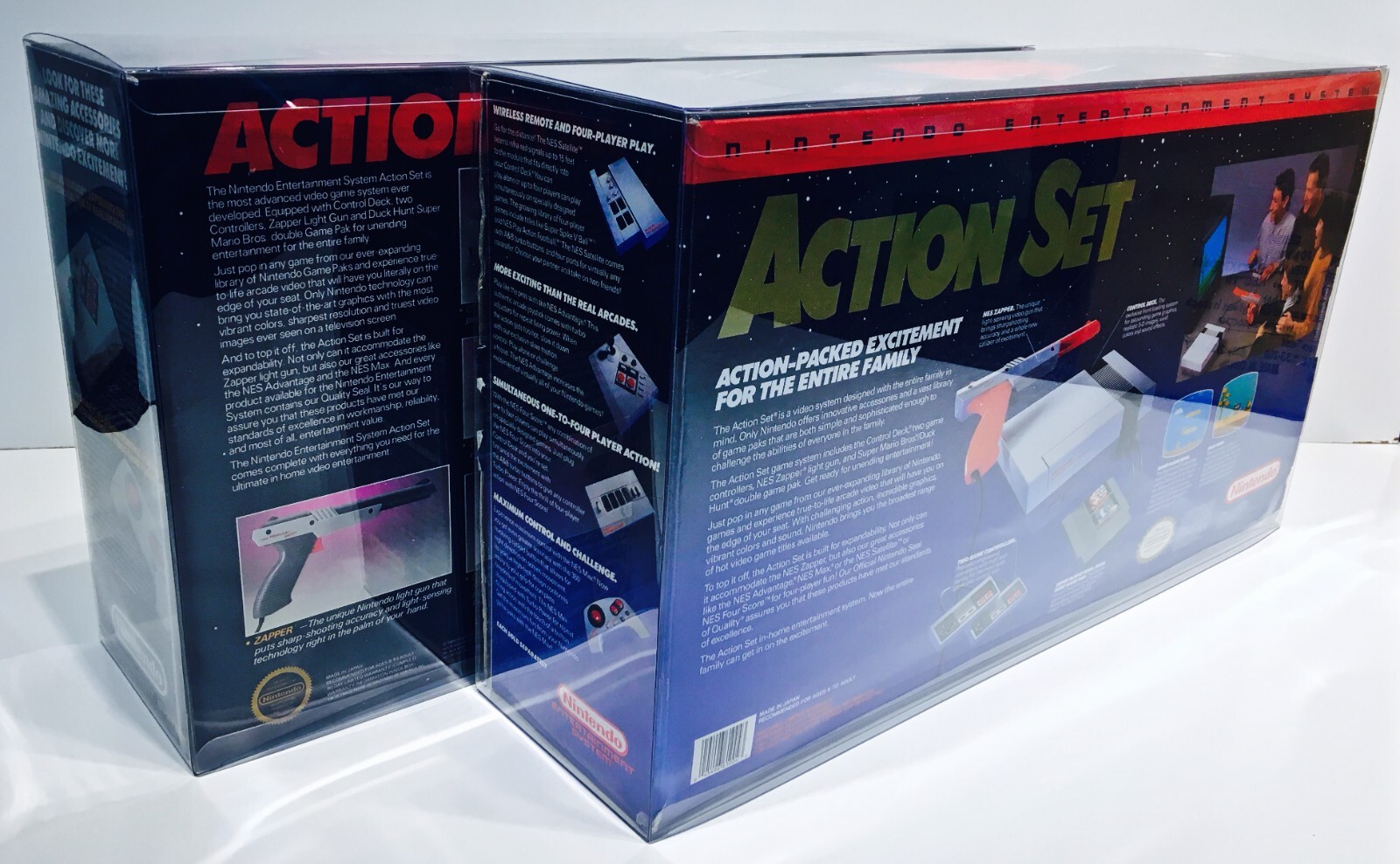 1 Console Box Protector For NES SPORTS SET Both Styles Nintendo Display Boxes