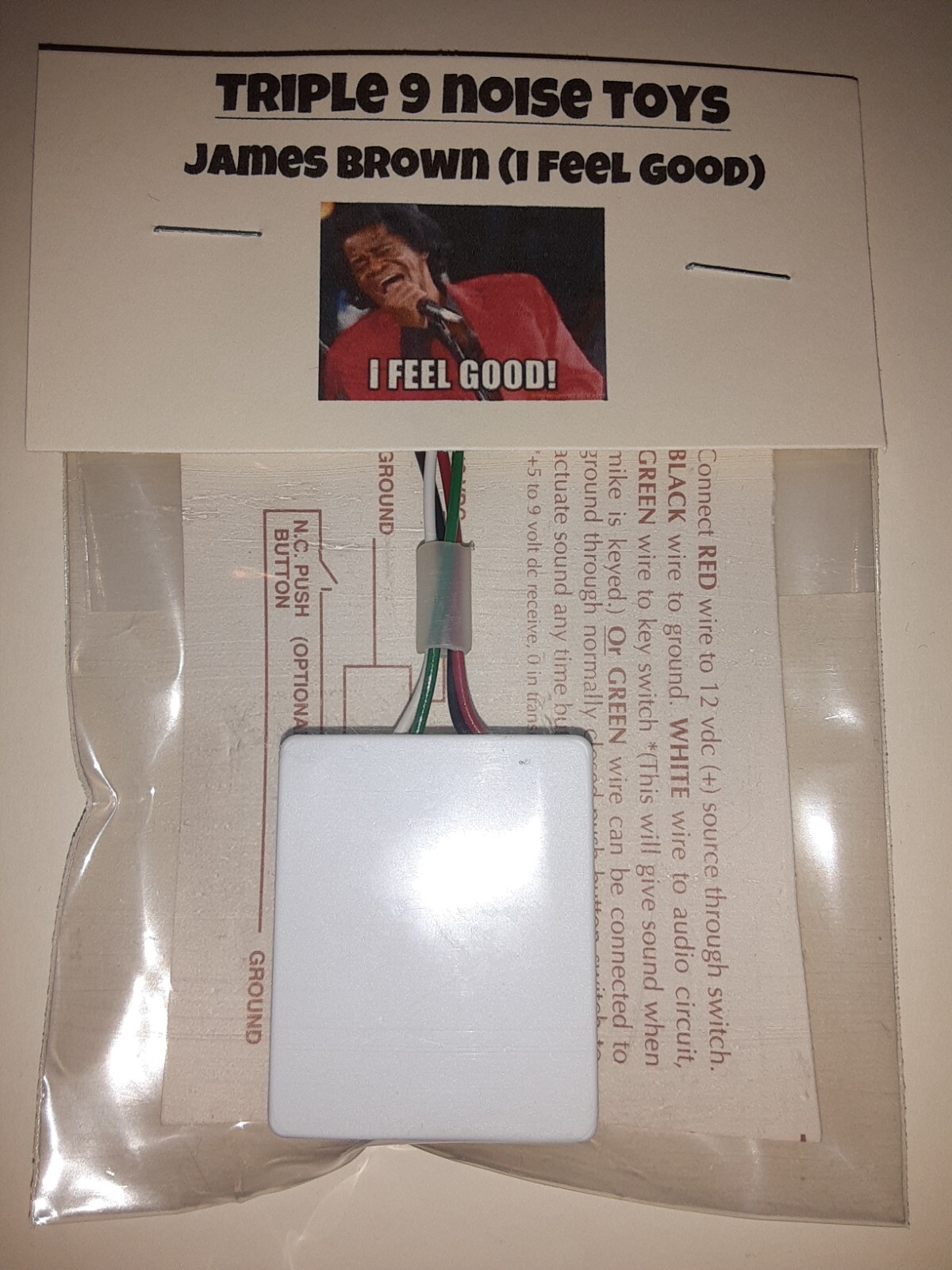 CB NOISE-TOY! (LISTEN) JAMES BROWN "I FEEL GOOD" SOUND MODULE