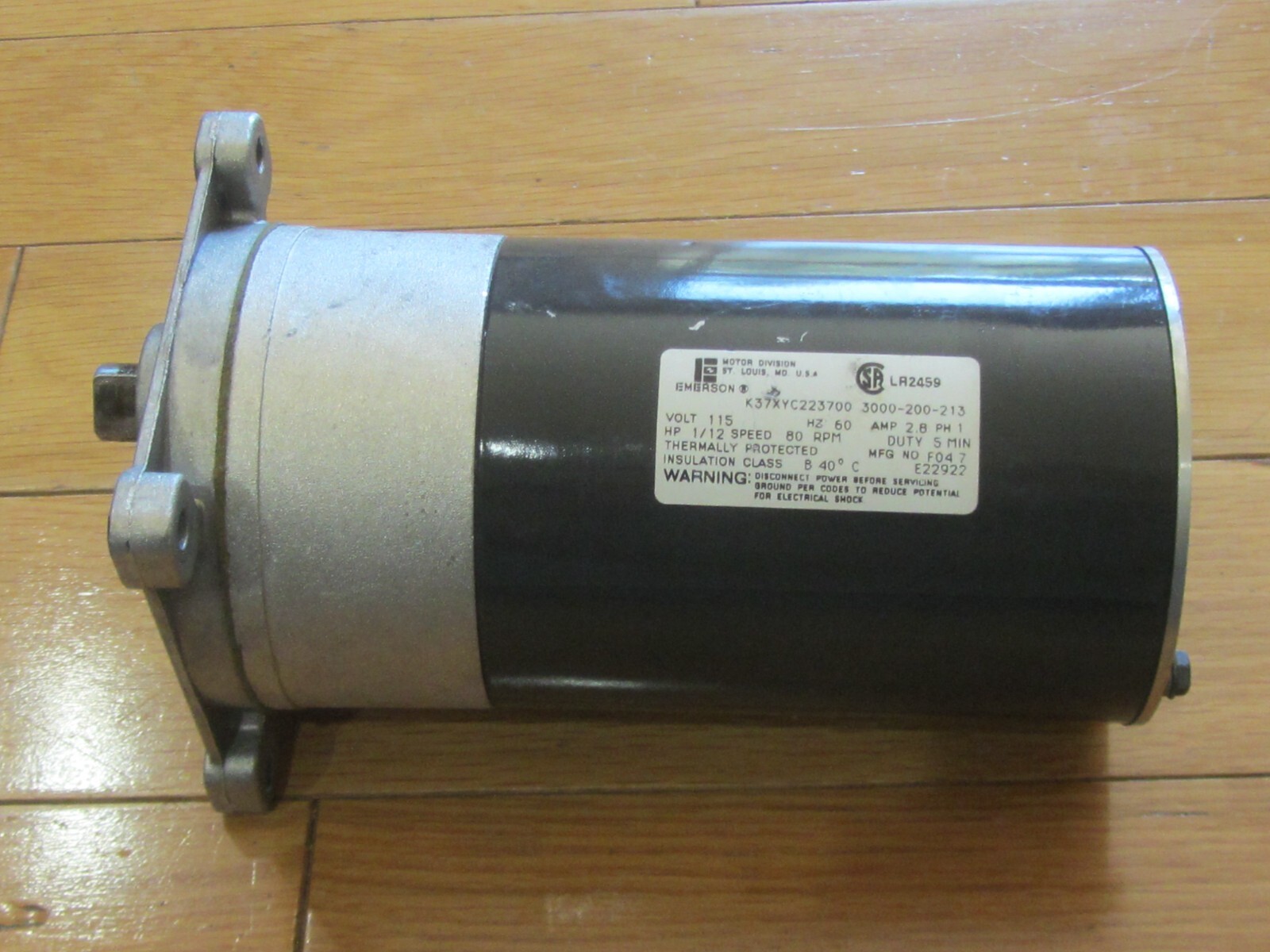 Emerson K37XYC223700 Stryker 3000-200-213 Electric Bed Motor T170695! Perfect!