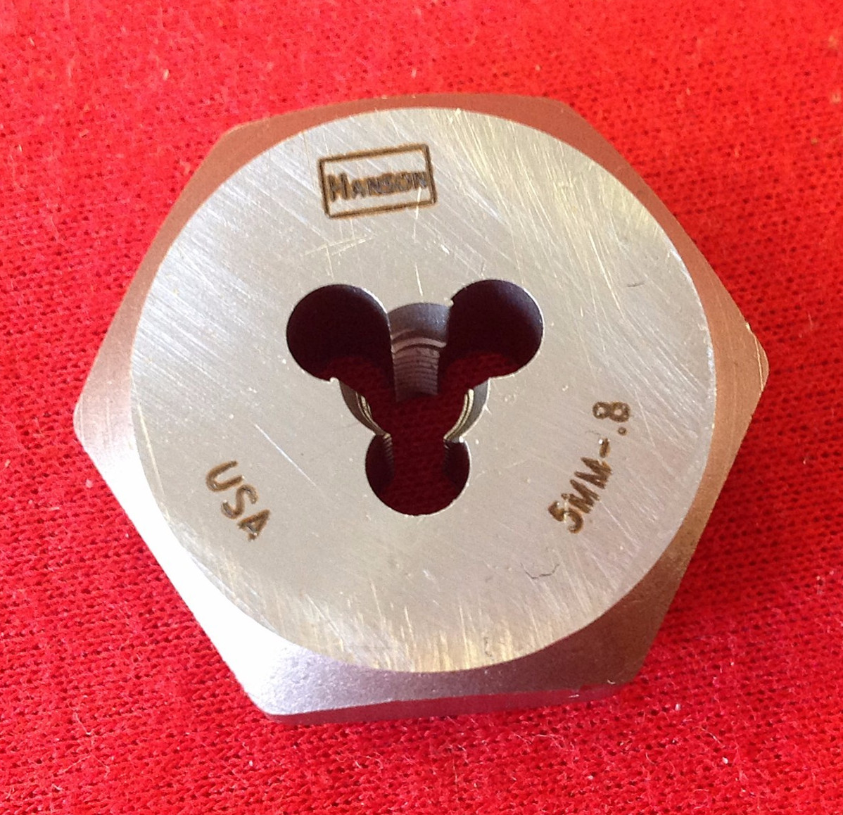M5 X 0.80 X 1" Hex Die Irwin 6622 9722 5MM 0.8 Carbon Steel USA RH CS Metric