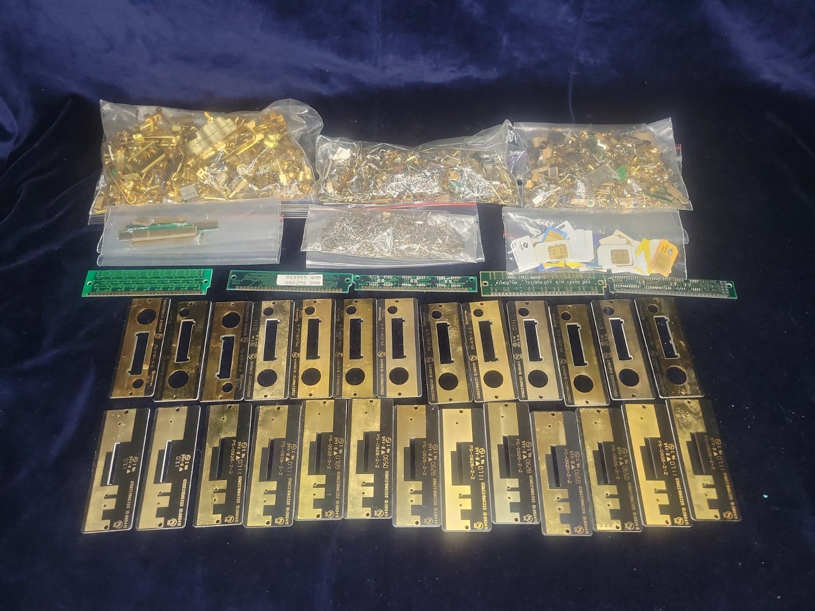 Gold Plated Electronic Parts- Computer, Communication, and Cell Devices- 2 Lbs