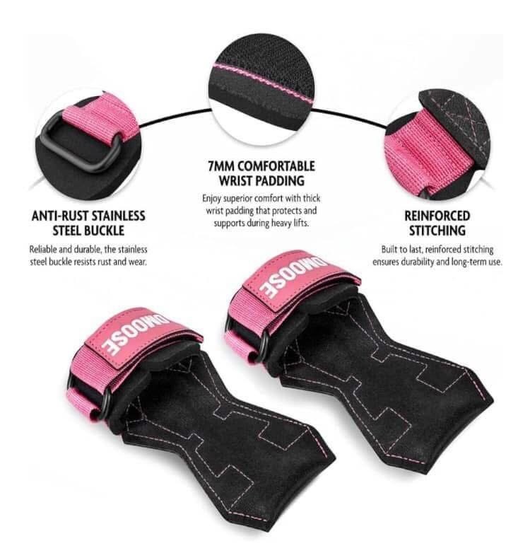 Padded Gym Straps For Powerlifting Cross Training And Pullup Wrist Support New