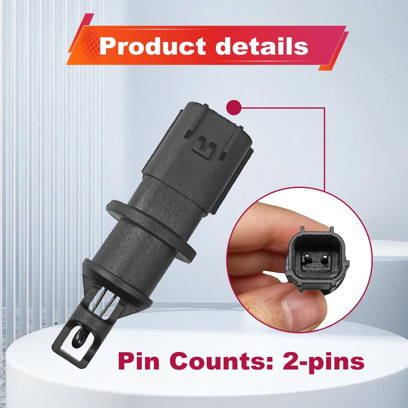 Air Intake Charge Temperature Sensor Compatible with Chrysler, Dodge, Jeep IA...