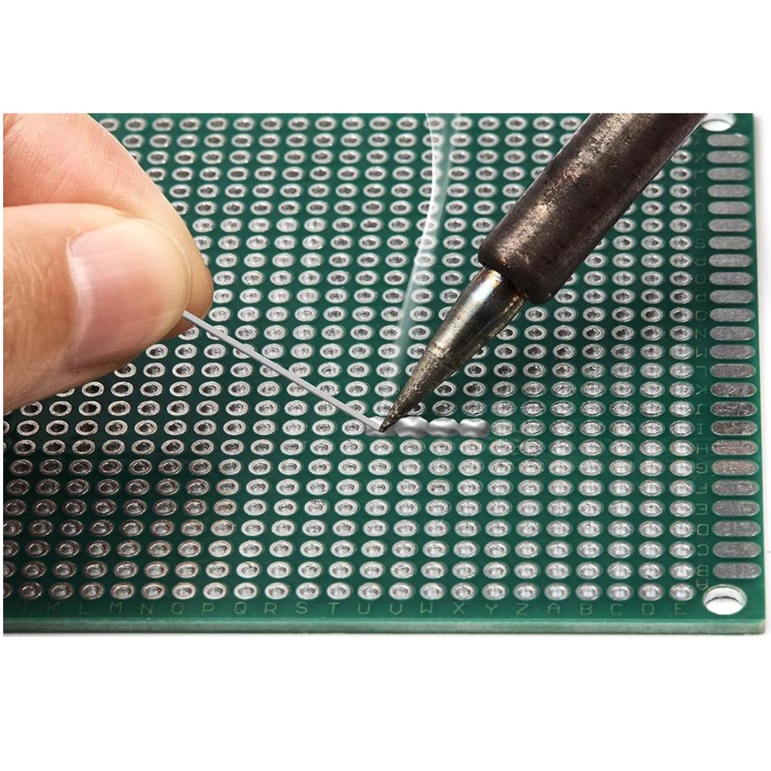 32 PCS 2x8cm Double Sided PCB Board Prototype Kit Soldering 2 Colour Circuit