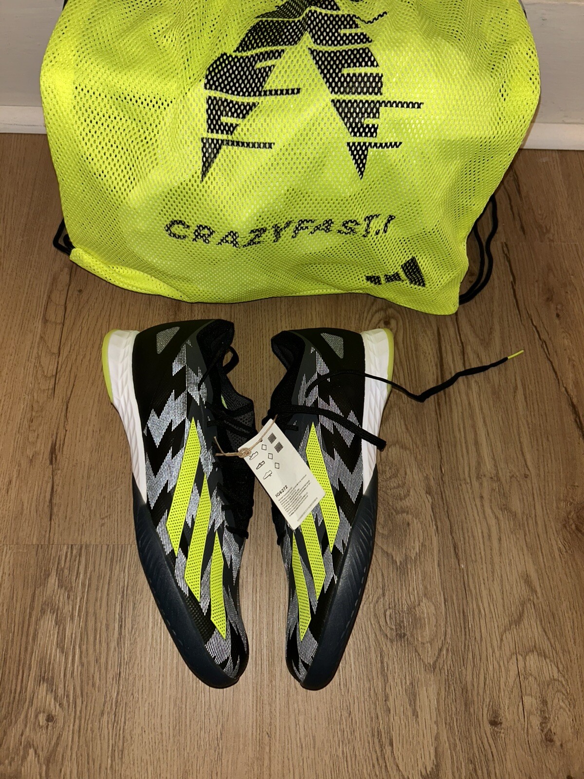 ADIDAS X CRAZYFAST UNISEX LIMITED COLLECTION INJ.1 INDOOR SOCCER SHOES M-10/W-11
