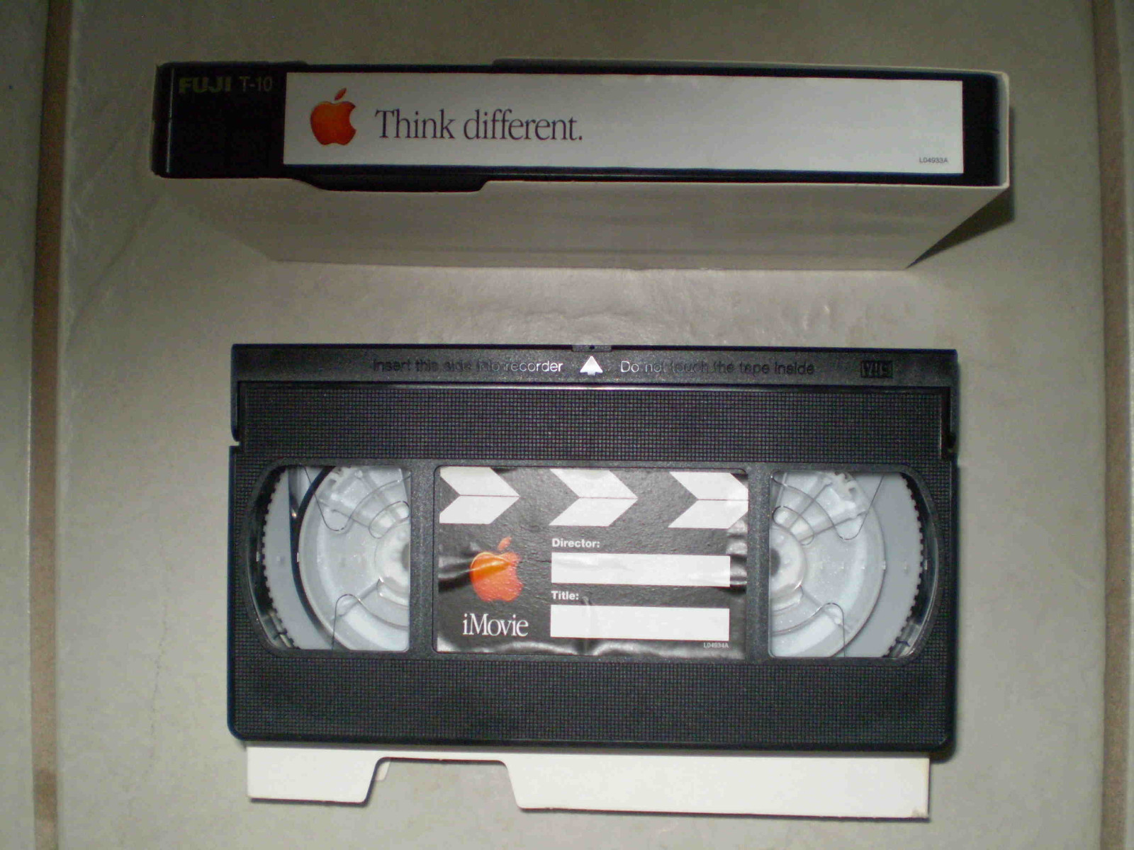 Apple Think Different VHS Tapes for Late 1990's Apple iMovie Demo Day Events