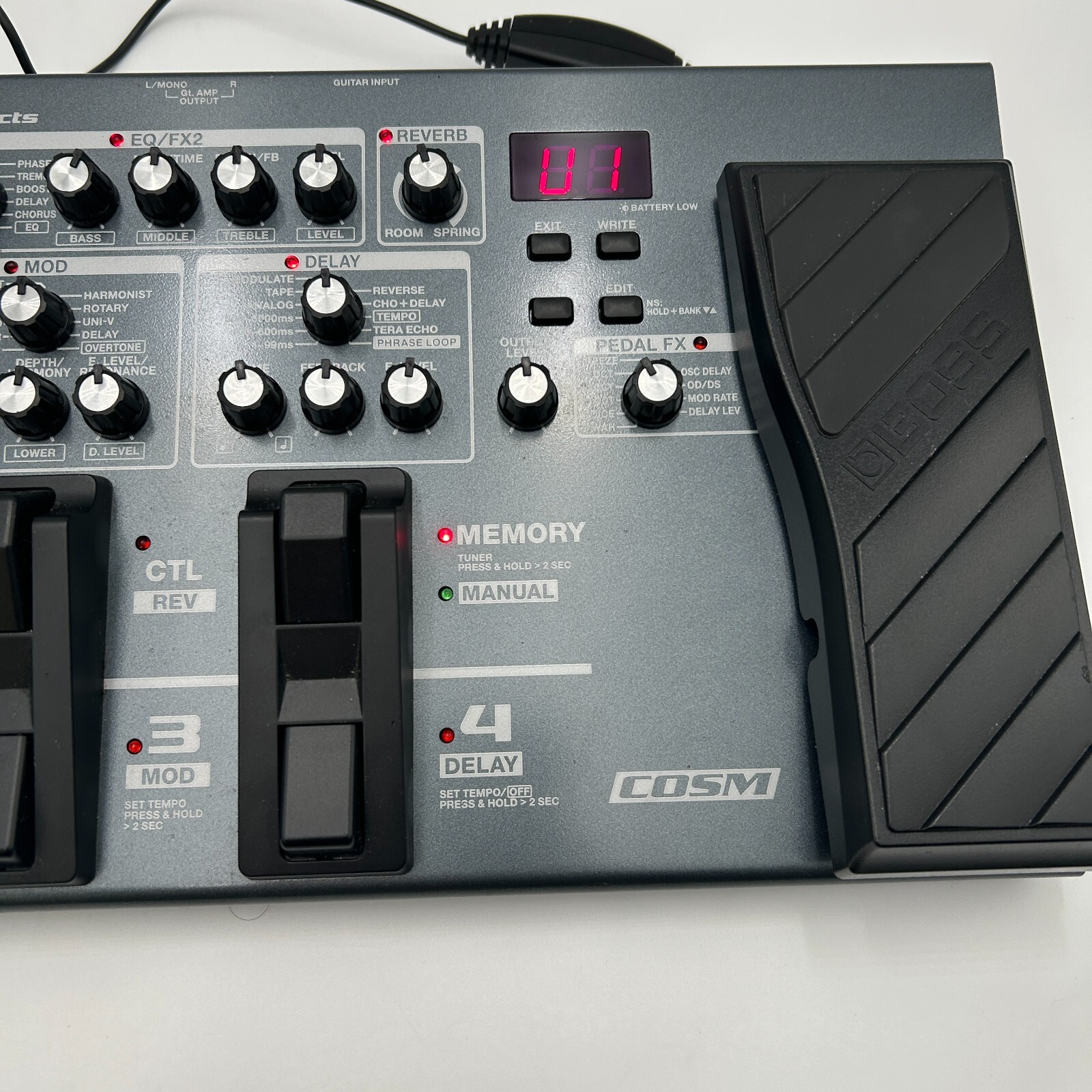 Used Boss ME-80 Guitar Multiple Effects Pedal Good Condition Operation Confirmed