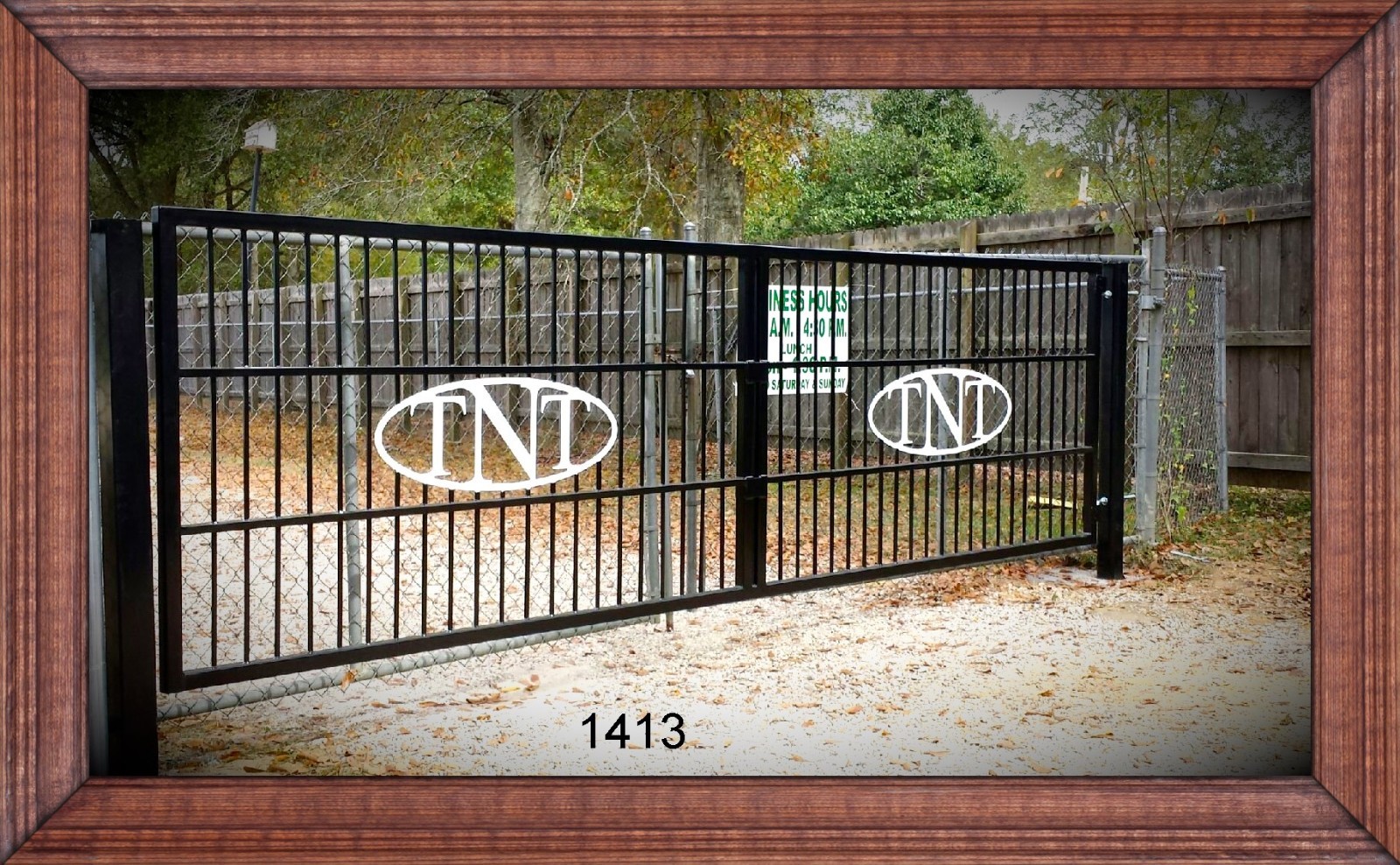 On Sale! #1413HD  Driveway Entry Gate 16' Steel Iron Commercial - Residential