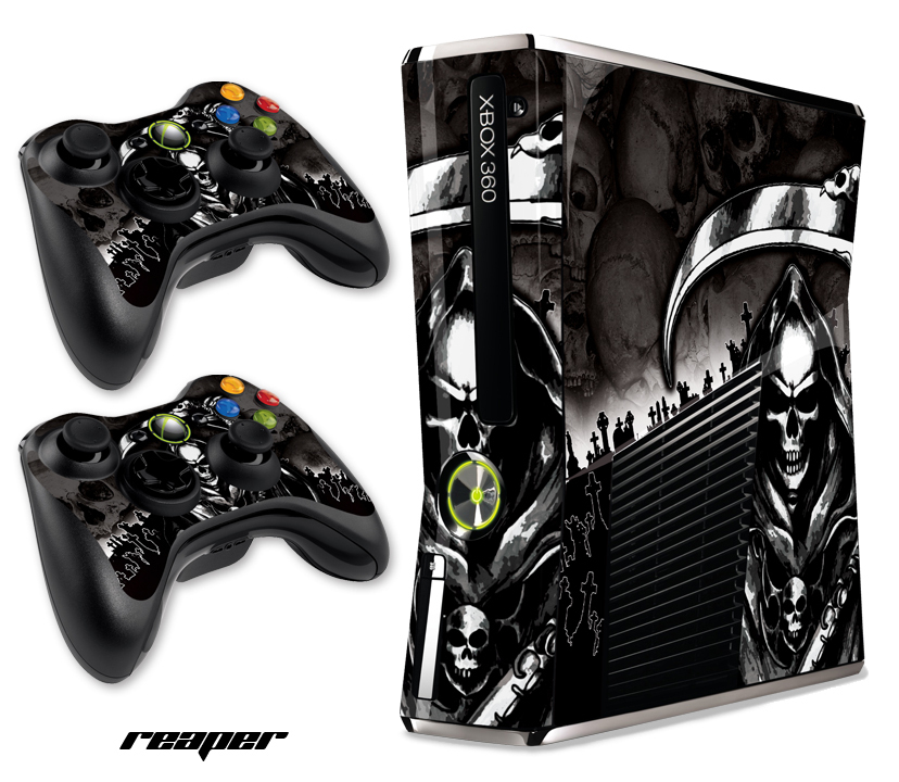 Skin Decal for Xbox 360 Slim Gaming Console & Controller Xbox360 Slim RPR B