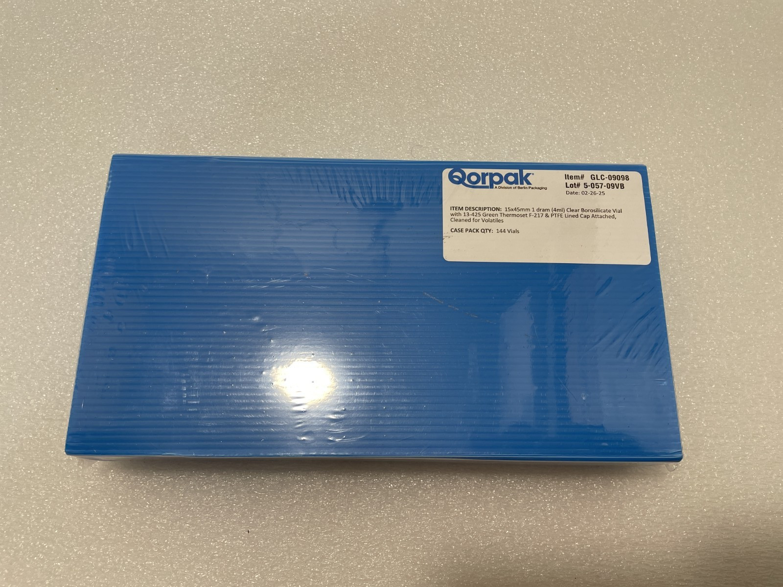 Qorpak GLC-09098 15X45MM 1 DRAM