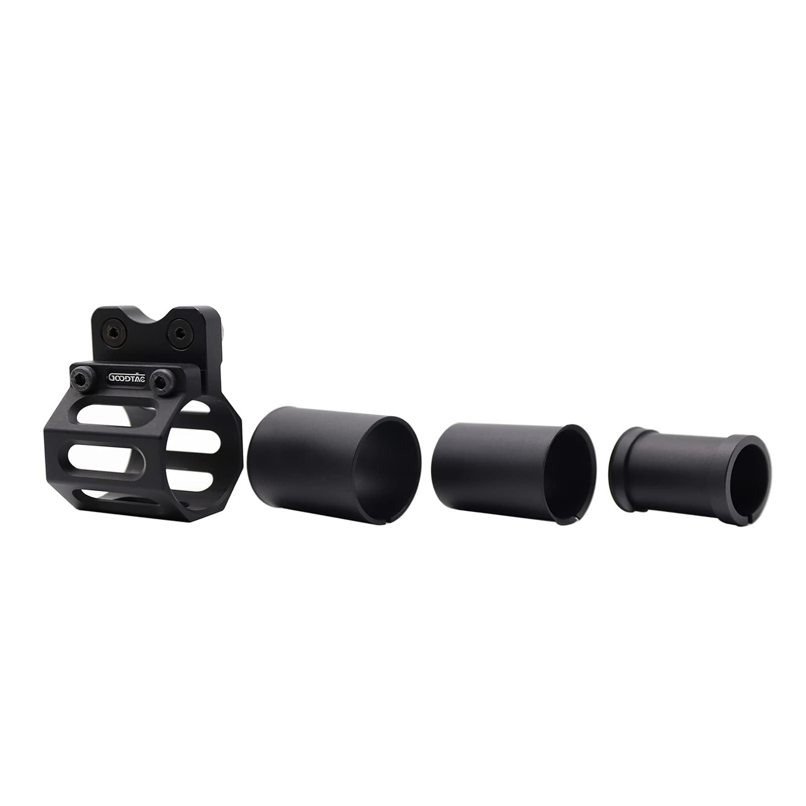 Offset Flashlight Ring Mount for Mlok Rail-3 Mounting Inserts Included Black
