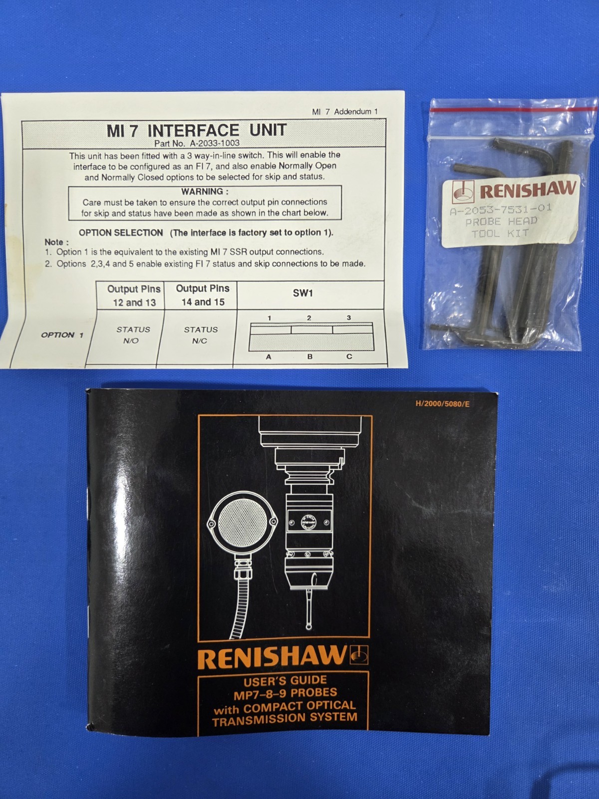 Renishaw MP8 Probe, CAT40 Holder