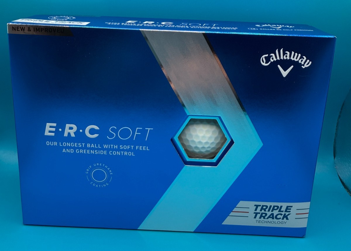 Callaway ERC SOFT Triple Track 2023 Golf Balls White 1 Dozen  NEW