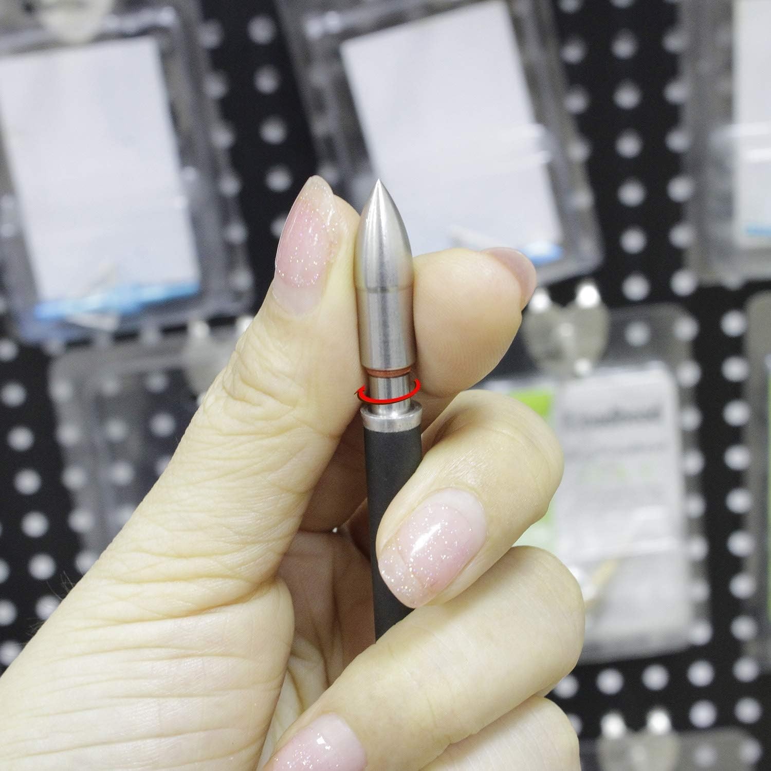 Stainless Steel Archery Field Points, Easy Pull Various OD for 85/100/125/150...