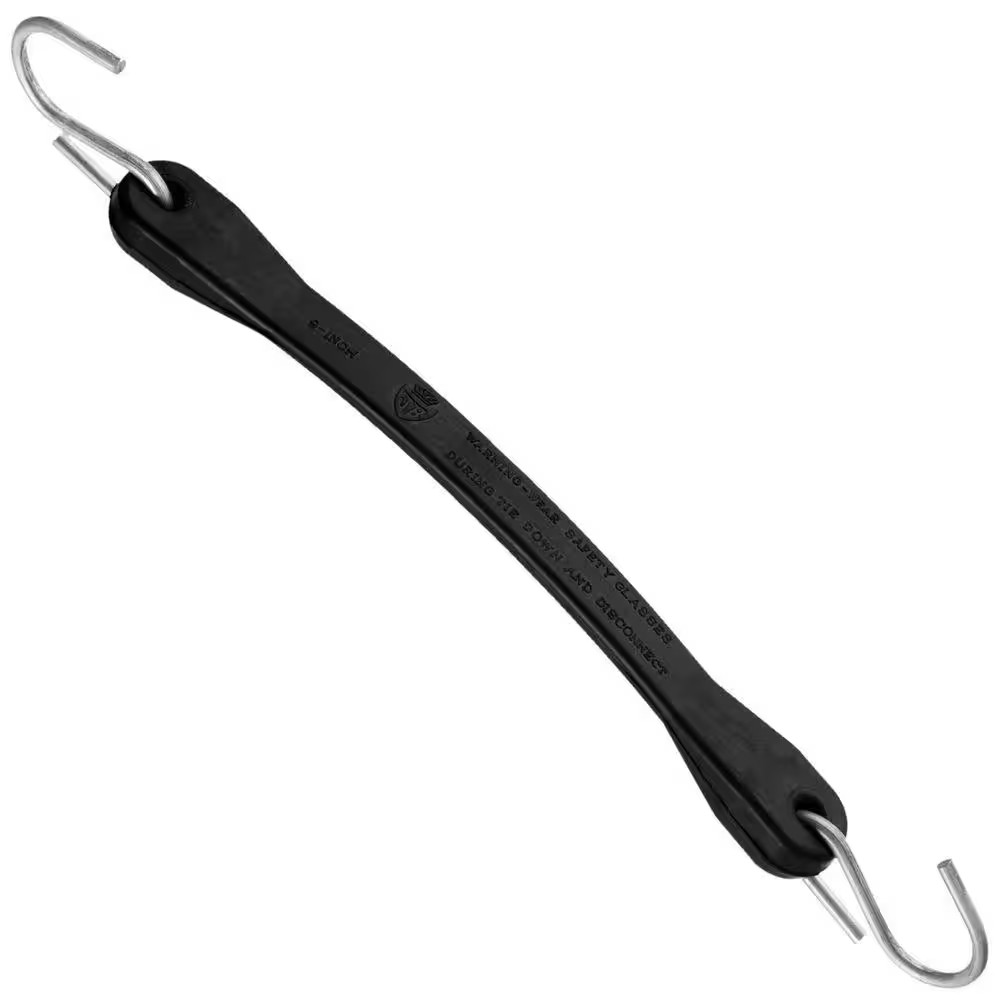 9 In. Molded Rubber Tie down Straps - 10 Pack